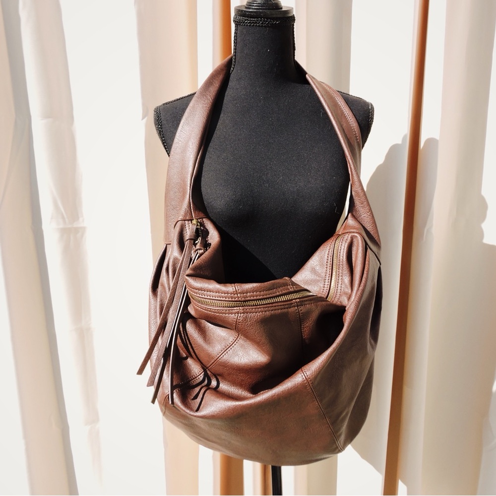 Free People Slouchy Carryall Brown